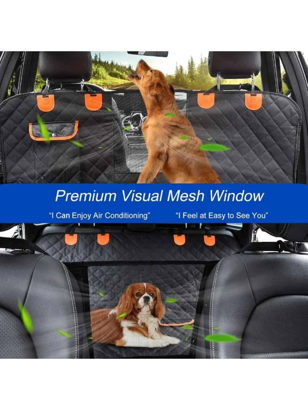 Durable Waterproof Dog Car Seat Cover, Scratchproof Nonslip Hammock for SUV